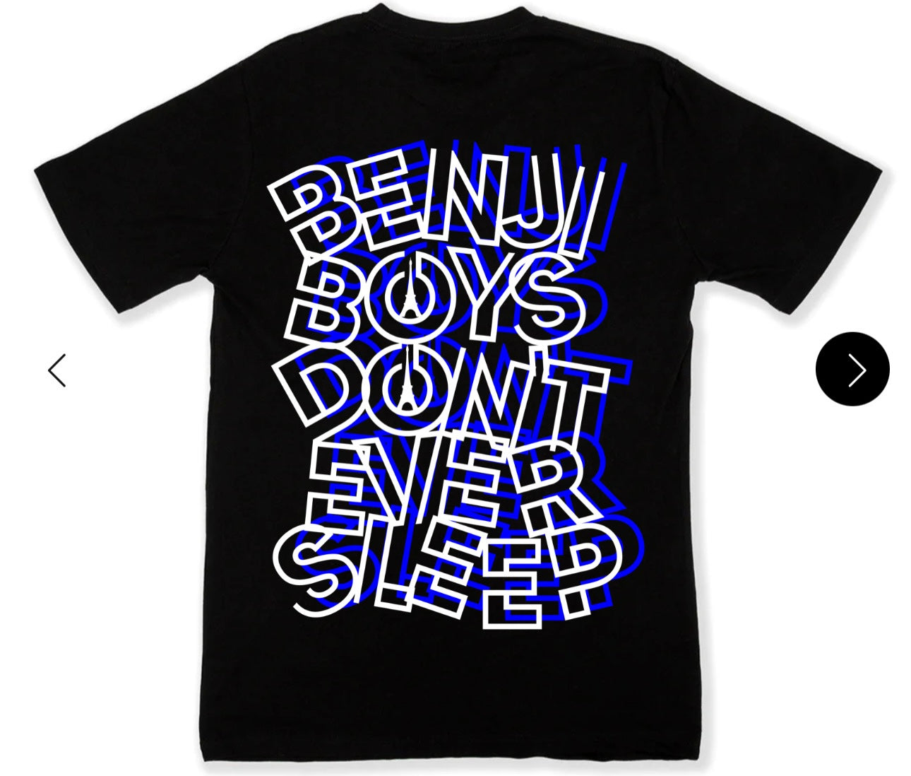 BENJIBOY$ DONT EVER SLEEP BLUE TEE